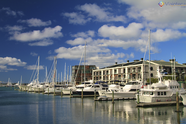 Viaduct Harbour em Auckland