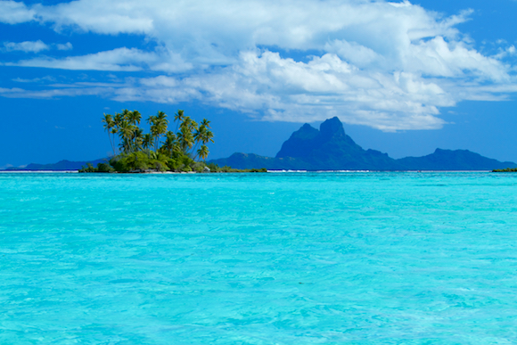 Bora Bora vista de Tahaa