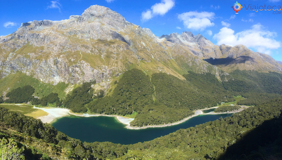 Lake Mackenzie na Routeburn Track Nova Zelândia