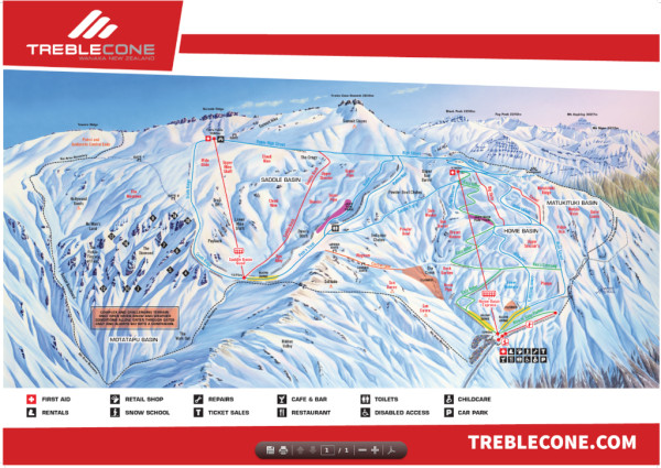 Mapa Treble Cone