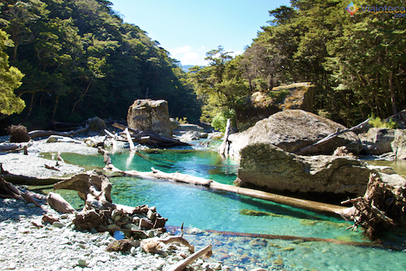 Piscinas Naturais na Routeburn Track
