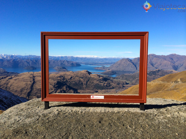 Visual do estacionamento do Treble Cone em Wanaka