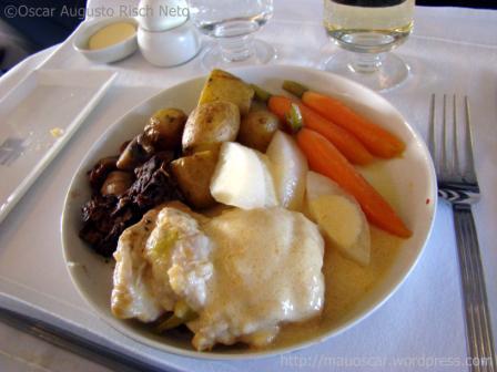 Comida Classe Executiva Singapore Airlines