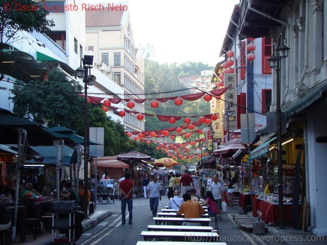 Rua em Chinatown